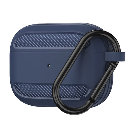 Techsuit Carbon Hülle für Apple AirPods 3, Marineblau