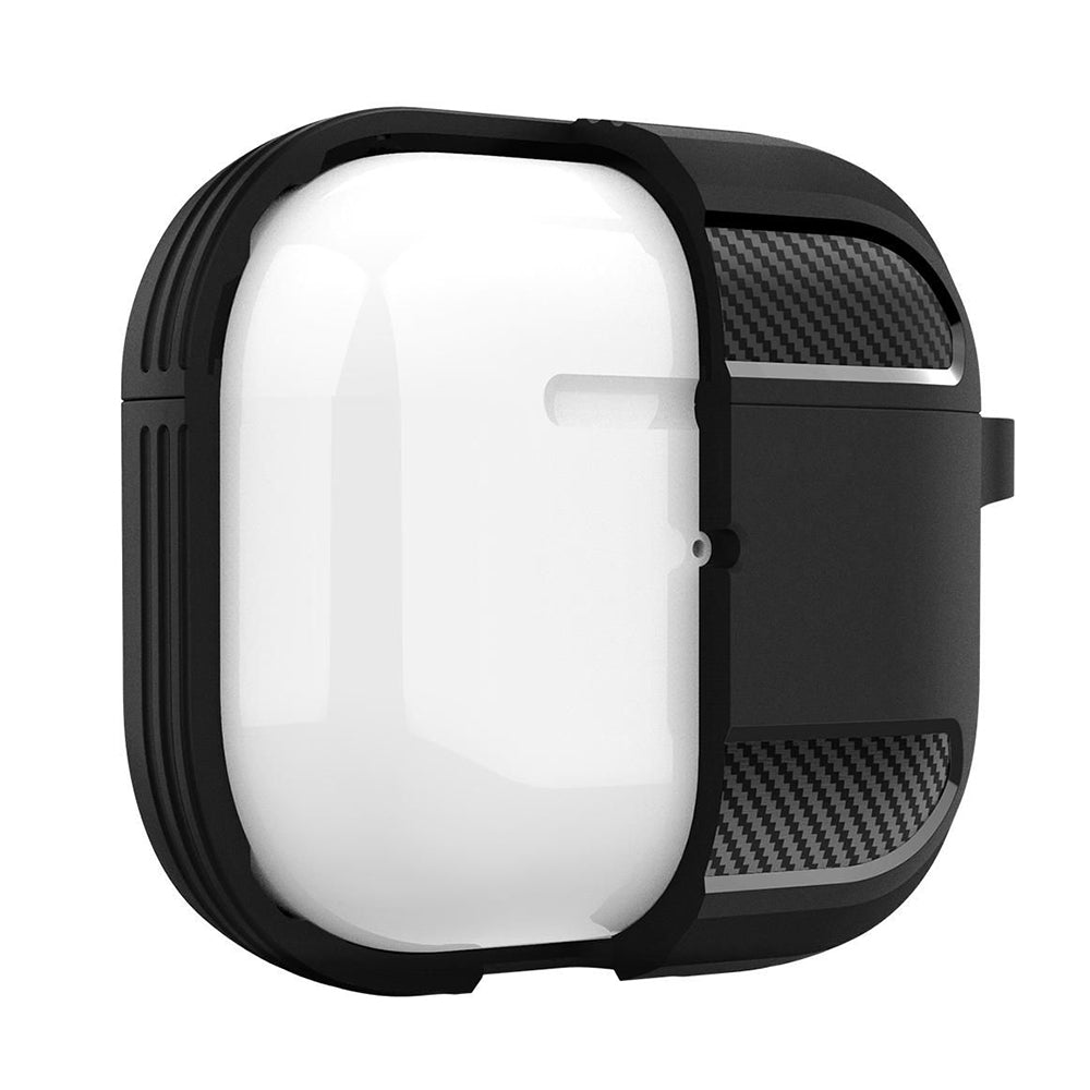 Techsuit Carbon Hülle für Apple AirPods 3, Marineblau