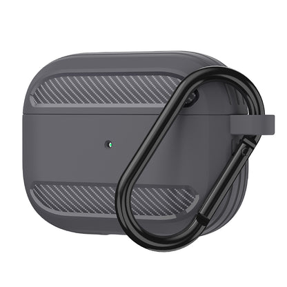 Techsuit Carbon Hülle für Apple AirPods 3, Grau