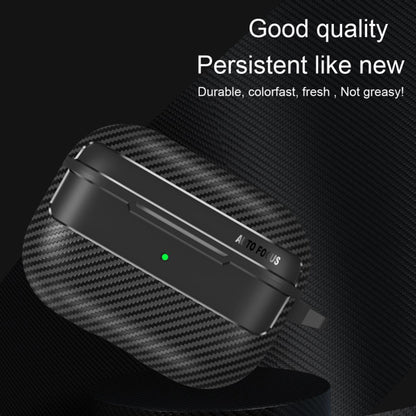 Techsuit CarbonFiber Hülle für Apple AirPods Pro 3, Schwarz