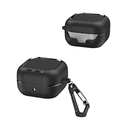 Techsuit CarbonFiber Case for Samsung Galaxy Buds4 / Buds4 Pro, Black