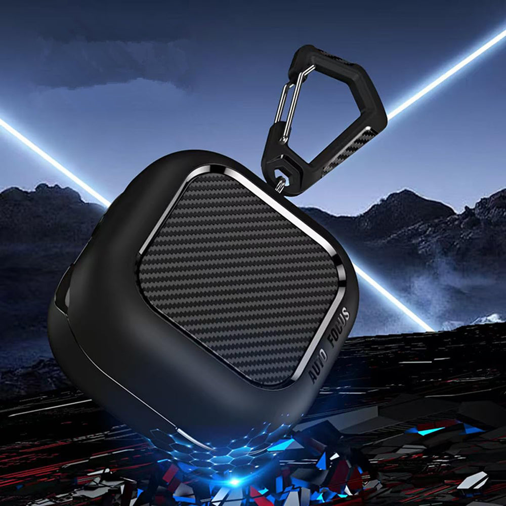 Techsuit CarbonFiber Case for Samsung Galaxy Buds4 / Buds4 Pro, Black