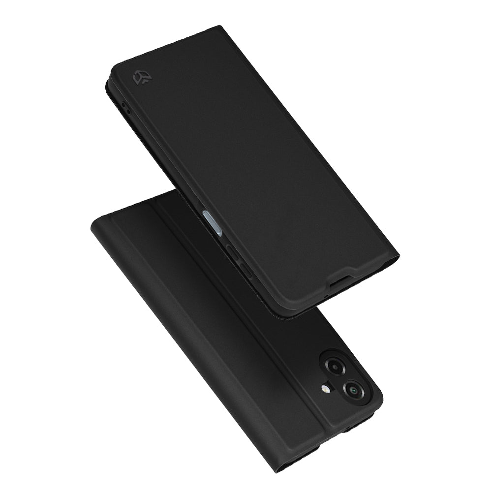 Coque pour Samsung Galaxy A07 4G A075, Techsuit, Magskin Book, Noire