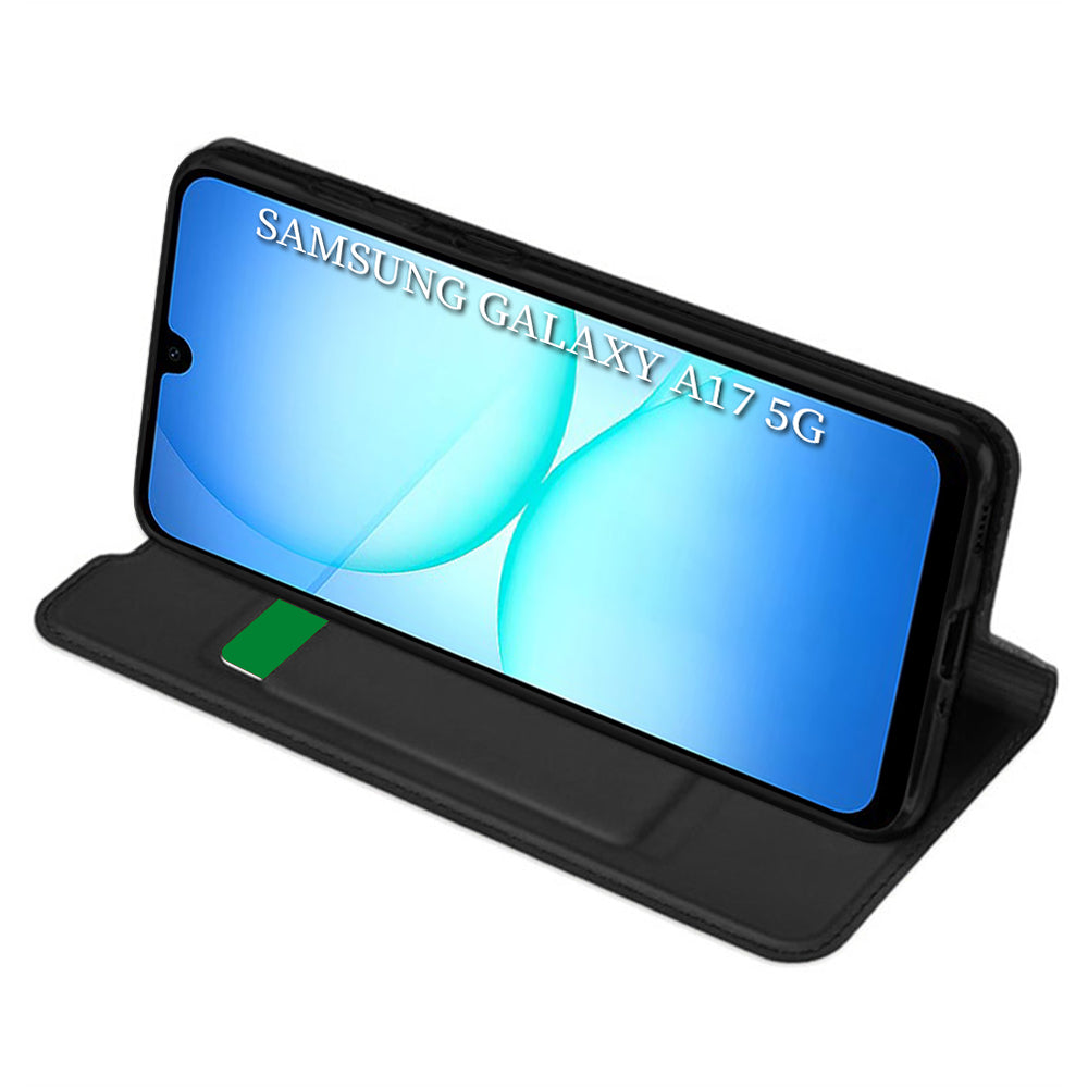 Hülle für Samsung Galaxy A17 5G, Techsuit, Magskin Book, Schwarz