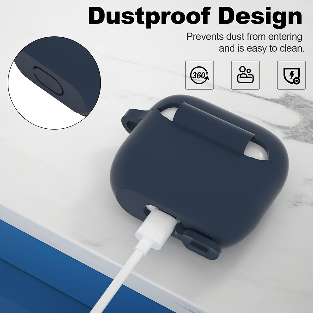 Techsuit Silikonhülle für Apple AirPods 3, Marineblau