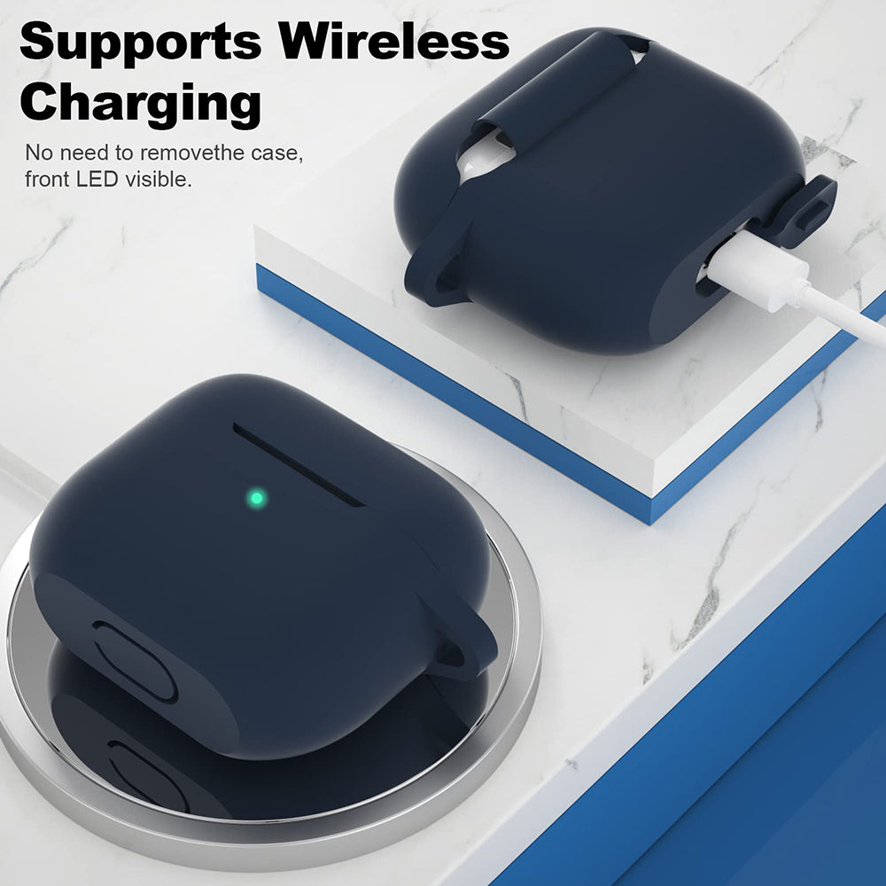 Techsuit Silikonhülle für Apple AirPods 3, Marineblau