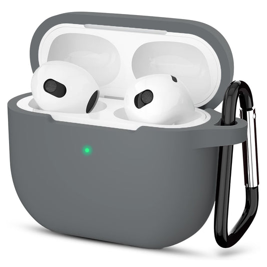 Coque Techsuit Silicone pour Apple AirPods 3, Gris