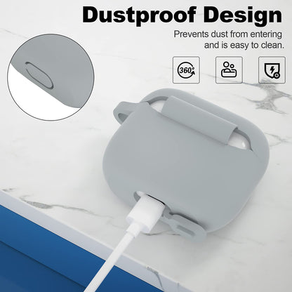 Techsuit Silikonhülle für Apple AirPods 3, Grau
