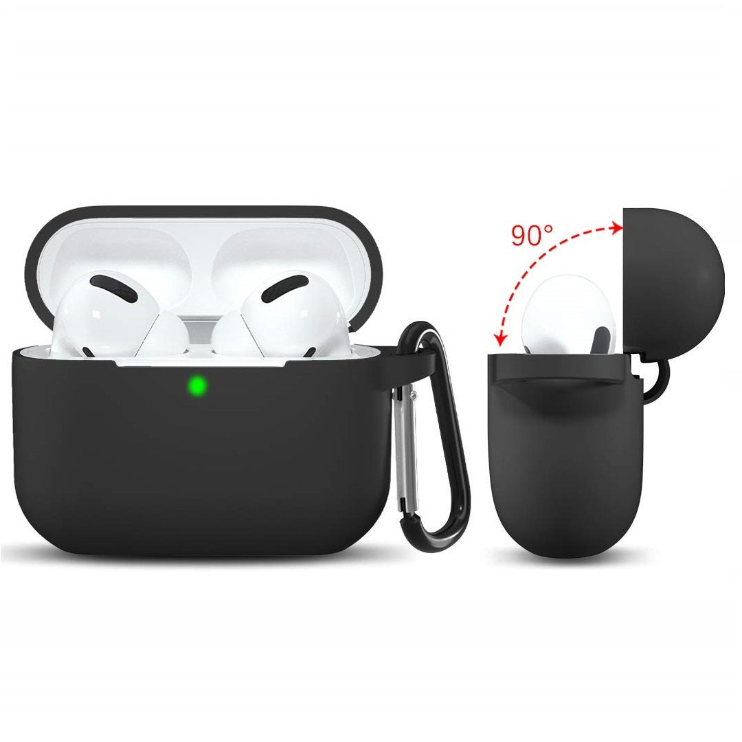 Coque Techsuit Silicone pour Apple AirPods 3, Noire