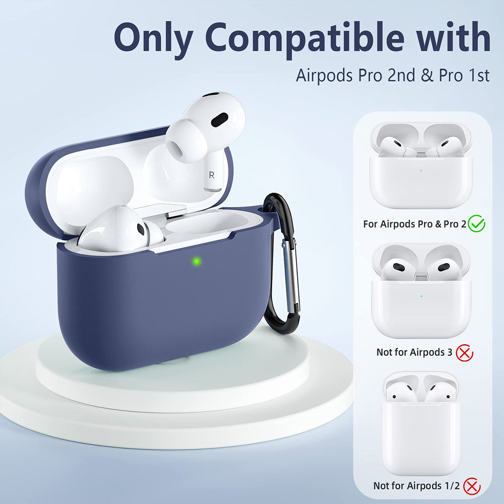 Techsuit Silikonhülle für Apple AirPods Pro Serie, Grau