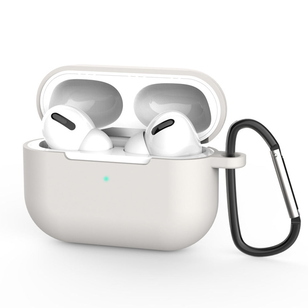Techsuit Silikonhülle für Apple AirPods Pro 3, Hellgrau