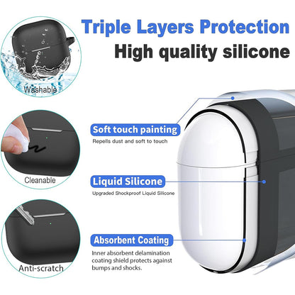 Housse Techsuit Silicone pour Huawei FreeClip 2, Noire