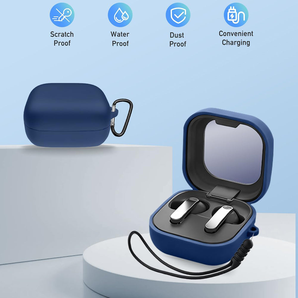 Housse Techsuit Silicone pour Samsung Galaxy Buds4 / Buds4 Pro, Noire