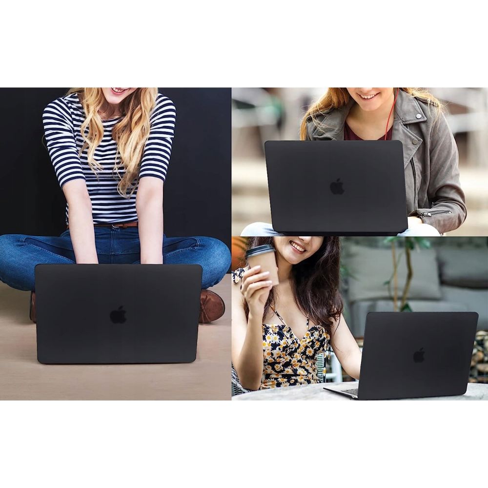 Housse Techsuit UltraShell pour Apple MacBook Air M3 15 pouces (2024) / Air M2 15 pouces (2023), Noire