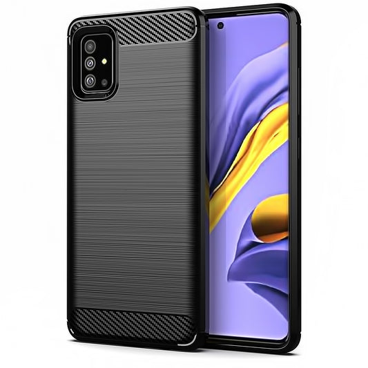 Hülle für Samsung Galaxy A51 5G A516, Carbon, Schwarz
