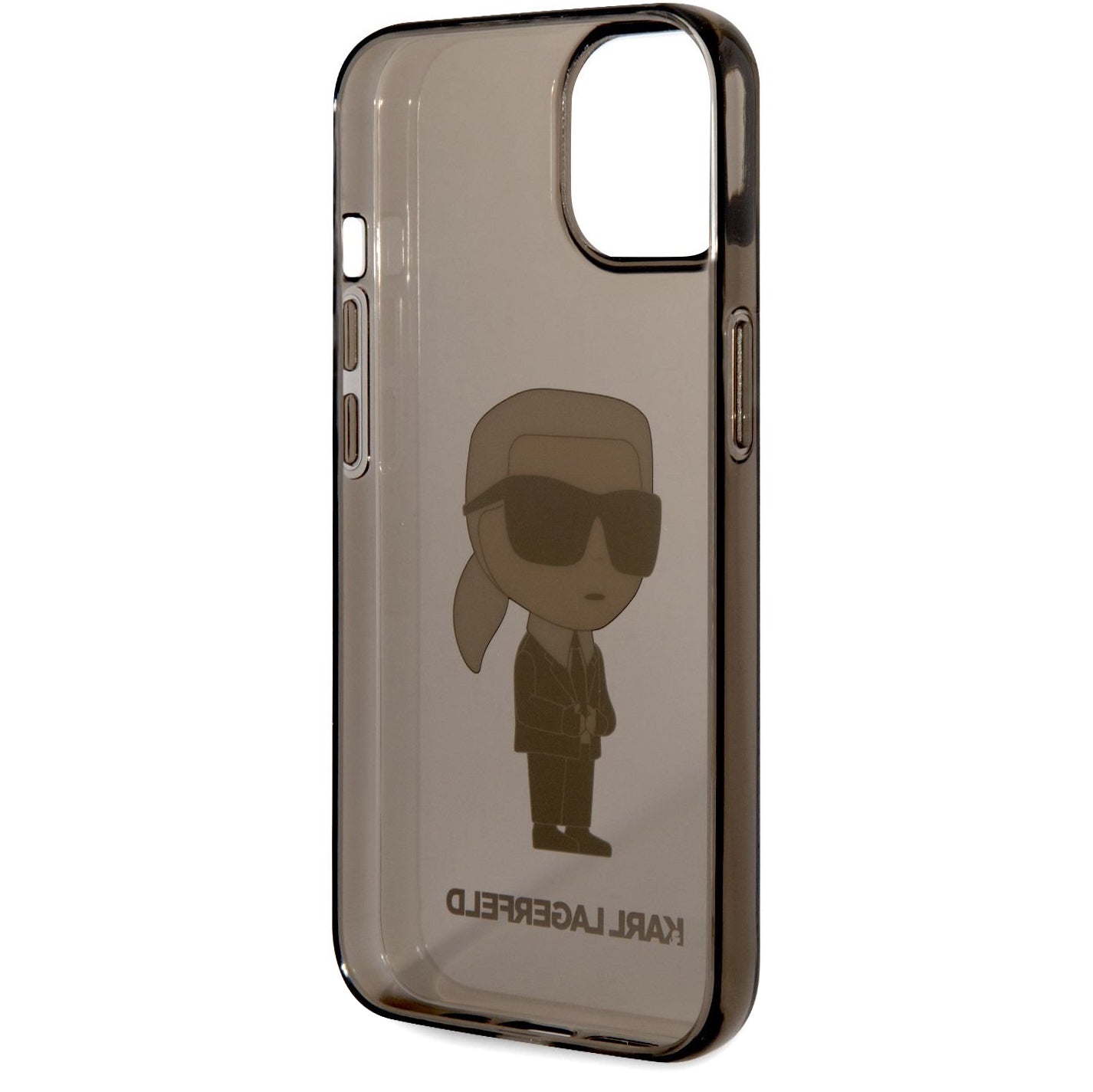 Étui pour Apple iPhone 14 Plus, Karl Lagerfeld, IML Ikonik NFT, Noir Transparent