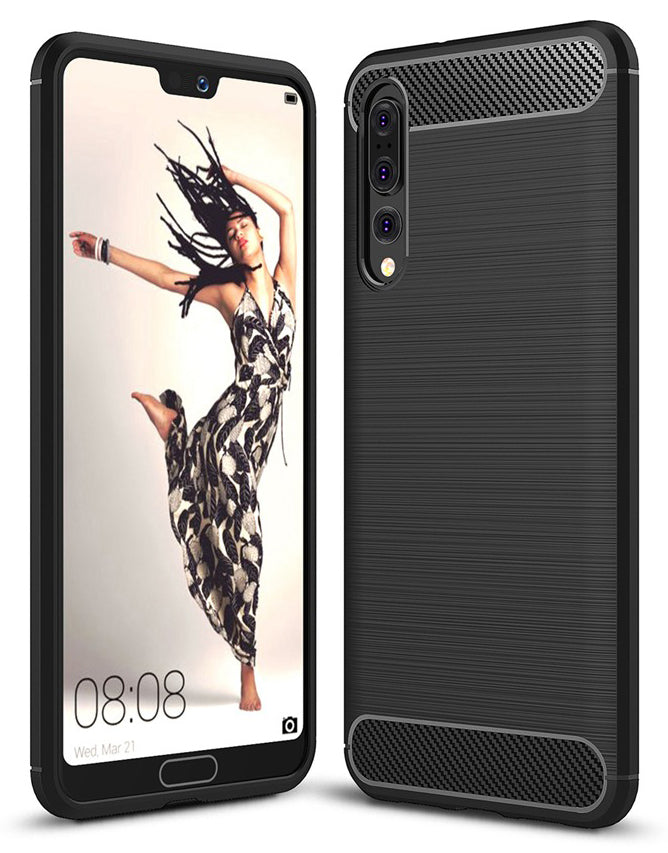 Case for Huawei P20 Pro, OEM, Carbon, Black