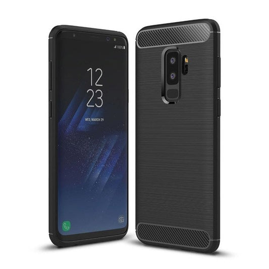 Coque pour Samsung Galaxy S9+ G965, OEM, Carbone, Noire