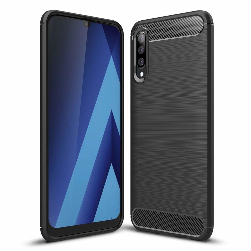 Coque pour Samsung Galaxy A70 A705, OEM, Carbone, Noire
