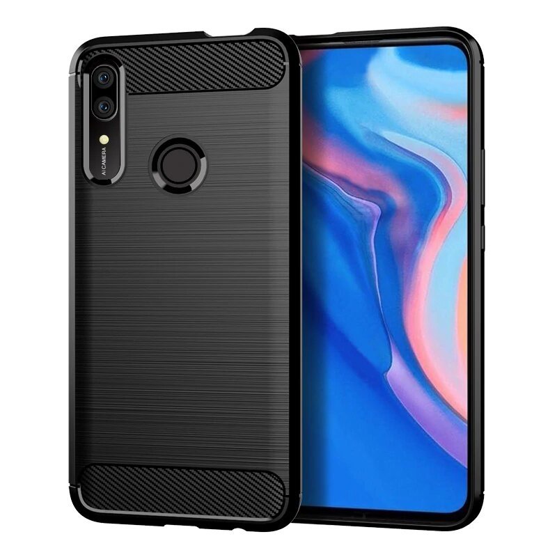 Coque pour Huawei P Smart Z, OEM, Carbone, Noire