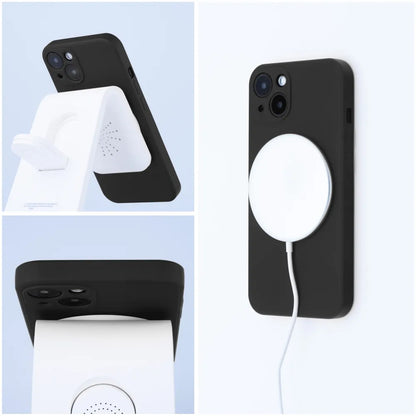 Coque MagSafe pour Apple iPhone 12 Pro, OEM, Silicone, Noire