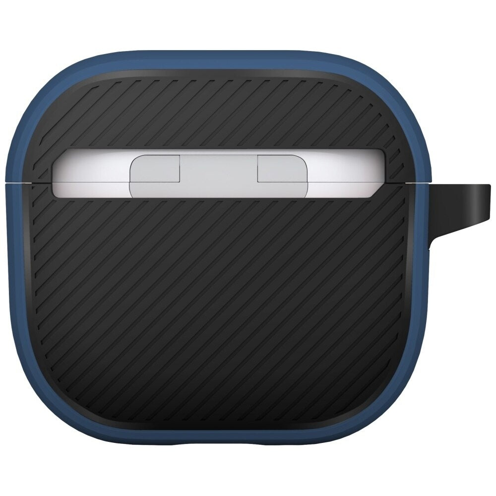 Housse UNIQ Clyde pour Apple AirPods 4, Bleu Noir
