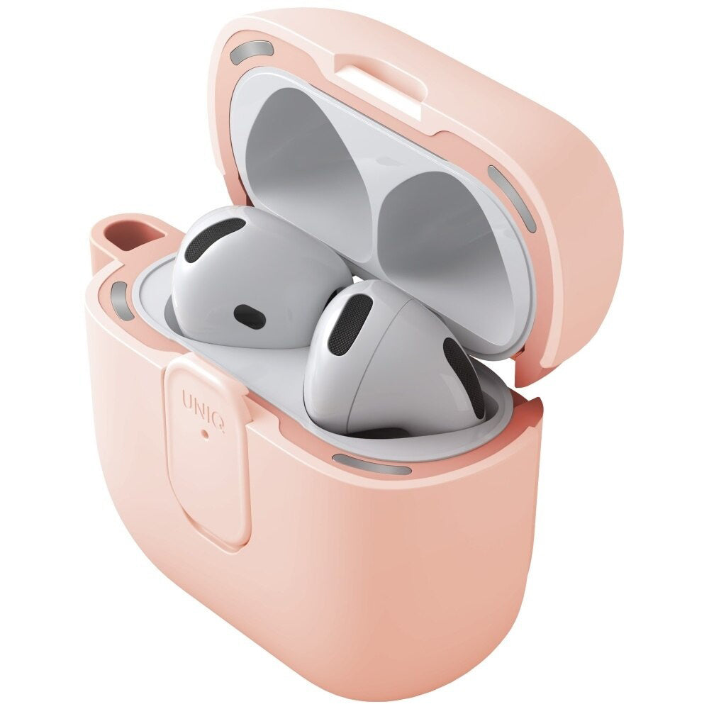 Étui UNIQ Clyde pour Apple AirPods 4, Corail
