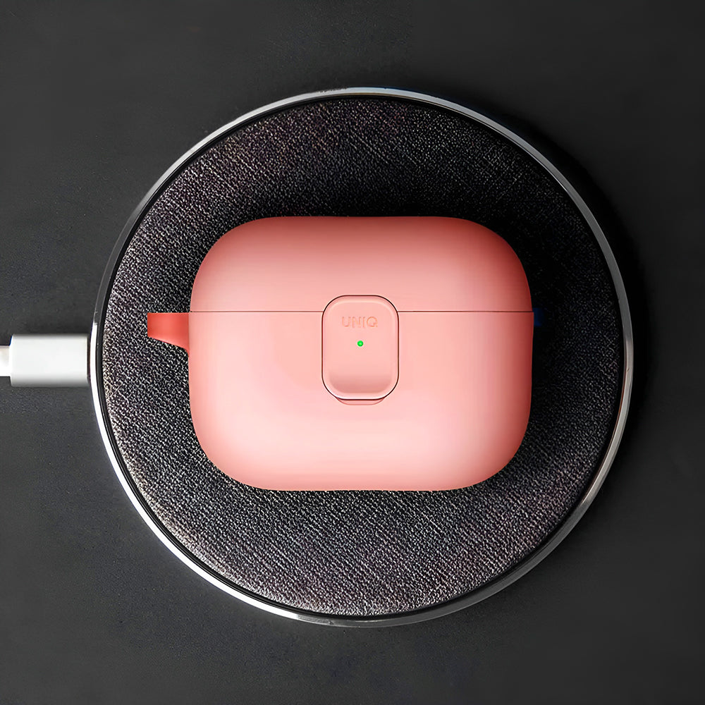Étui UNIQ Clyde pour Apple AirPods 4, Corail