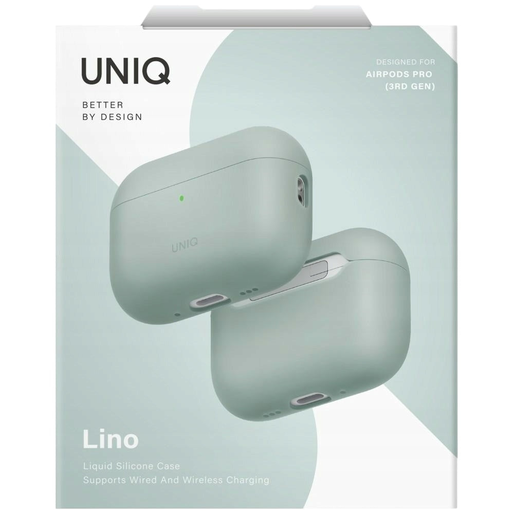 UNIQ Lino Hülle für Apple AirPods Pro 3, Minzgrün
