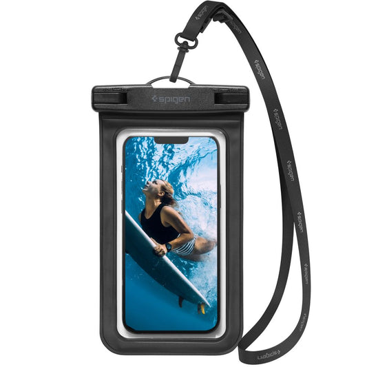 Universal-Wasserfeste Hülle für Telefon 3.5inch - 7inch, Spigen, A601, Schwarz AMP04525