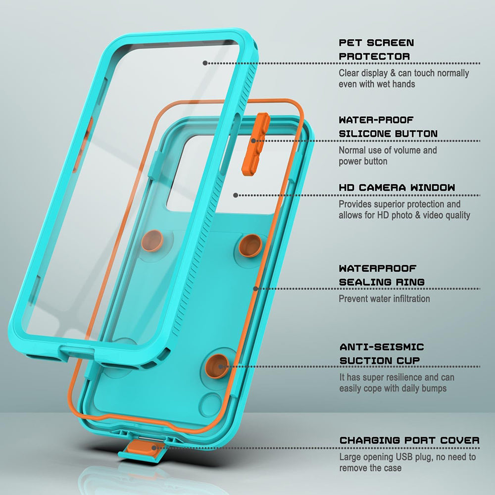 Universal Waterproof Case for Phone max. 6.1inch, ShellBox, AirBox, Blue