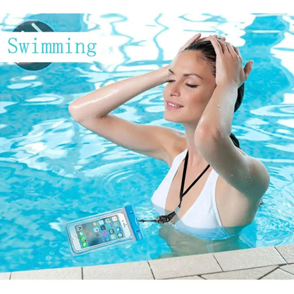 Universelle wasserdichte Handyhülle max. 6,5 Zoll, Techsuit, Schwarz