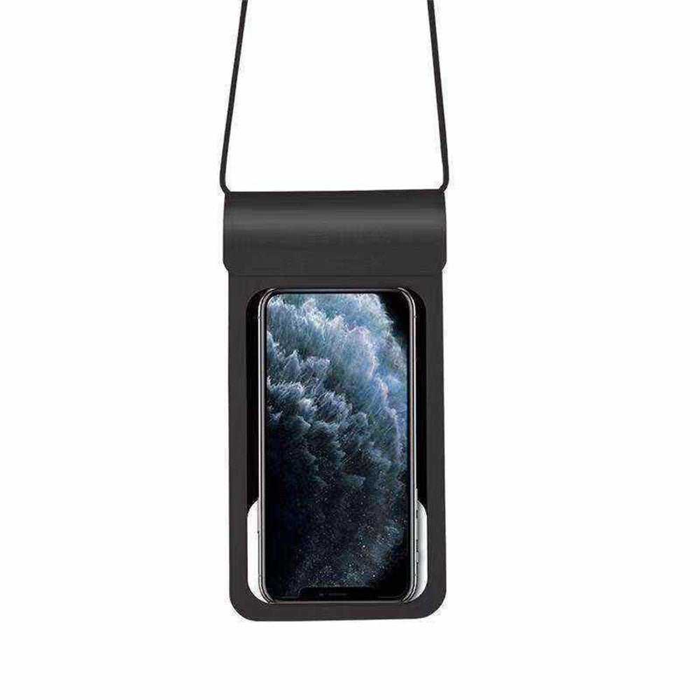 Universelle wasserdichte Hülle für Telefon max. 6,8 Zoll, Techsuit, TWC1, Schwarz