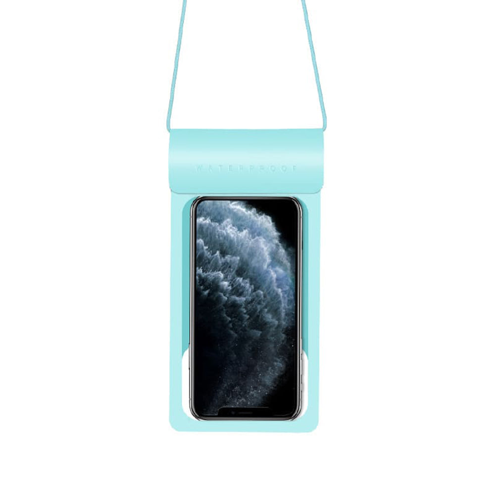 Universelle wasserdichte Hülle für Telefon max. 6,8 Zoll, Techsuit, TWC1, Türkis
