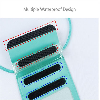Universelle wasserdichte Hülle für Telefon max. 6,8 Zoll, Techsuit, TWC1, Türkis