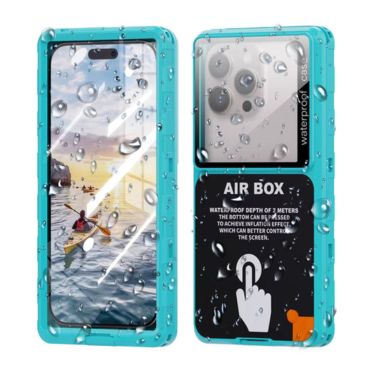 Coque Universelle Étanche pour Téléphone max. 6,9 pouces, ShellBox, AirBox, Bleue