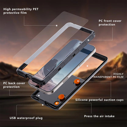 Universal Waterproof Case for Phone max. 6.9inch, ShellBox, AirBox, Black