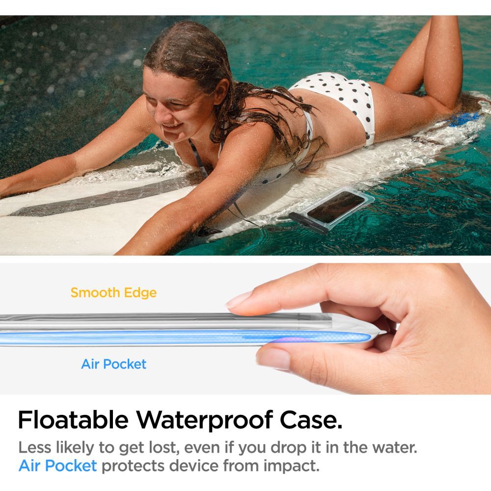 Universal Waterproof Case for Phone max. 6.9inch, Spigen, A610, Transparent AMP04530