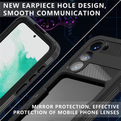 Wasserdichte Hülle für Samsung Galaxy S26 Plus, ShellBox, Schwarz