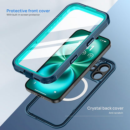 Coque étanche pour Apple iPhone 16, ShellBox, Carbone, Noire