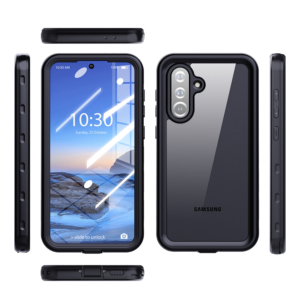 Coque étanche pour Samsung Galaxy A26 A266, ShellBox, Noire