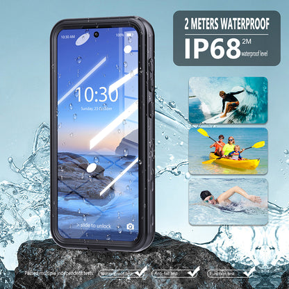Coque étanche pour Samsung Galaxy A26 A266, ShellBox, Noire