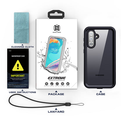 Coque étanche pour Samsung Galaxy A26 A266, ShellBox, Noire