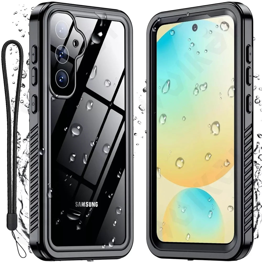 Coque Waterproof pour Samsung Galaxy S25 S931, ShellBox, Noire