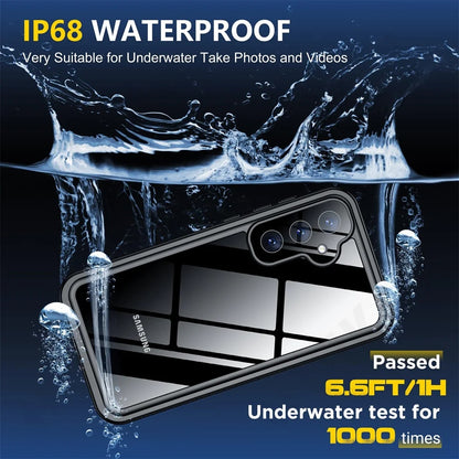 Coque Waterproof pour Samsung Galaxy S25 S931, ShellBox, Noire