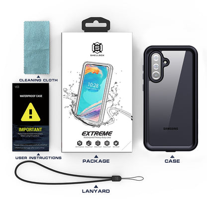 Coque Waterproof pour Samsung Galaxy S25 S931, ShellBox, Noire