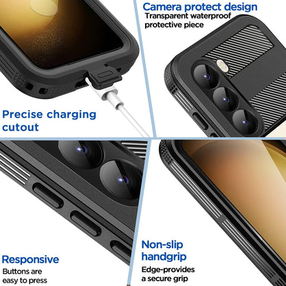 Waterproof Case for Samsung Galaxy S26, ShellBox, Black