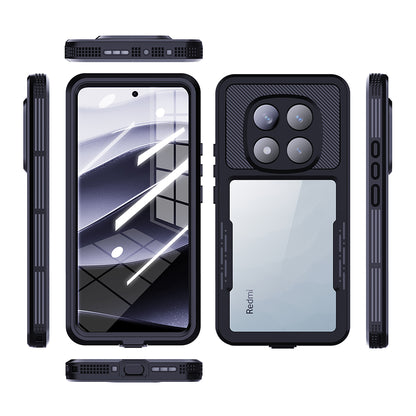 Waterproof Case for Xiaomi Poco X7 / Redmi Note 14 Pro 5G, ShellBox, Black