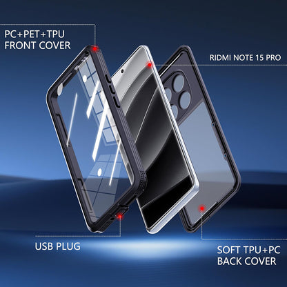 Coque étanche pour Xiaomi Redmi Note 15 Pro 5G, ShellBox, Noire