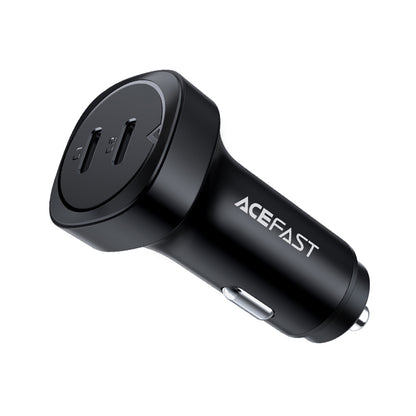 Auto-Ladegerät Acefast B2, 72W, 3A, 2 x USB-C, Schwarz